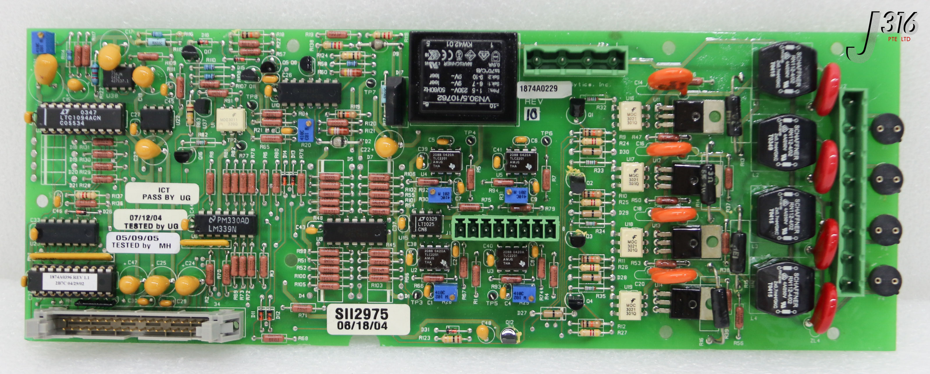 35211 ZELLWEGER ANALYTICS PCB, TEMP, CONTROLLER ASSY 1874A0229 | eBay